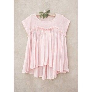 Joyfolie Mia Joy High Low Top in Blush Sz 7